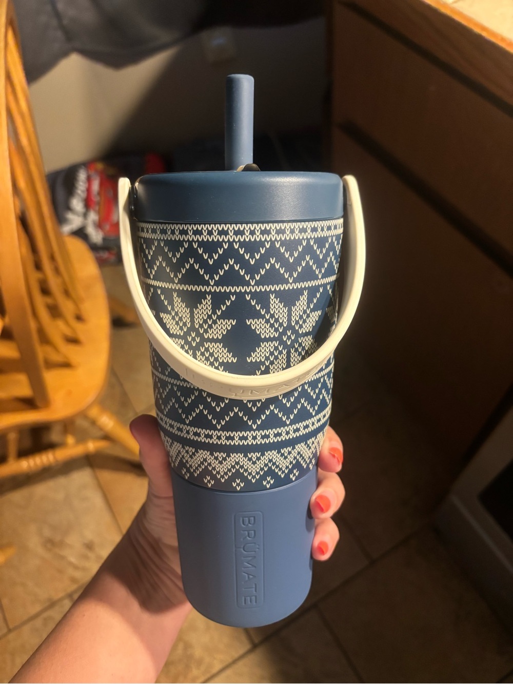Brumate Blue Nordic Insulated Tumbler with Handle